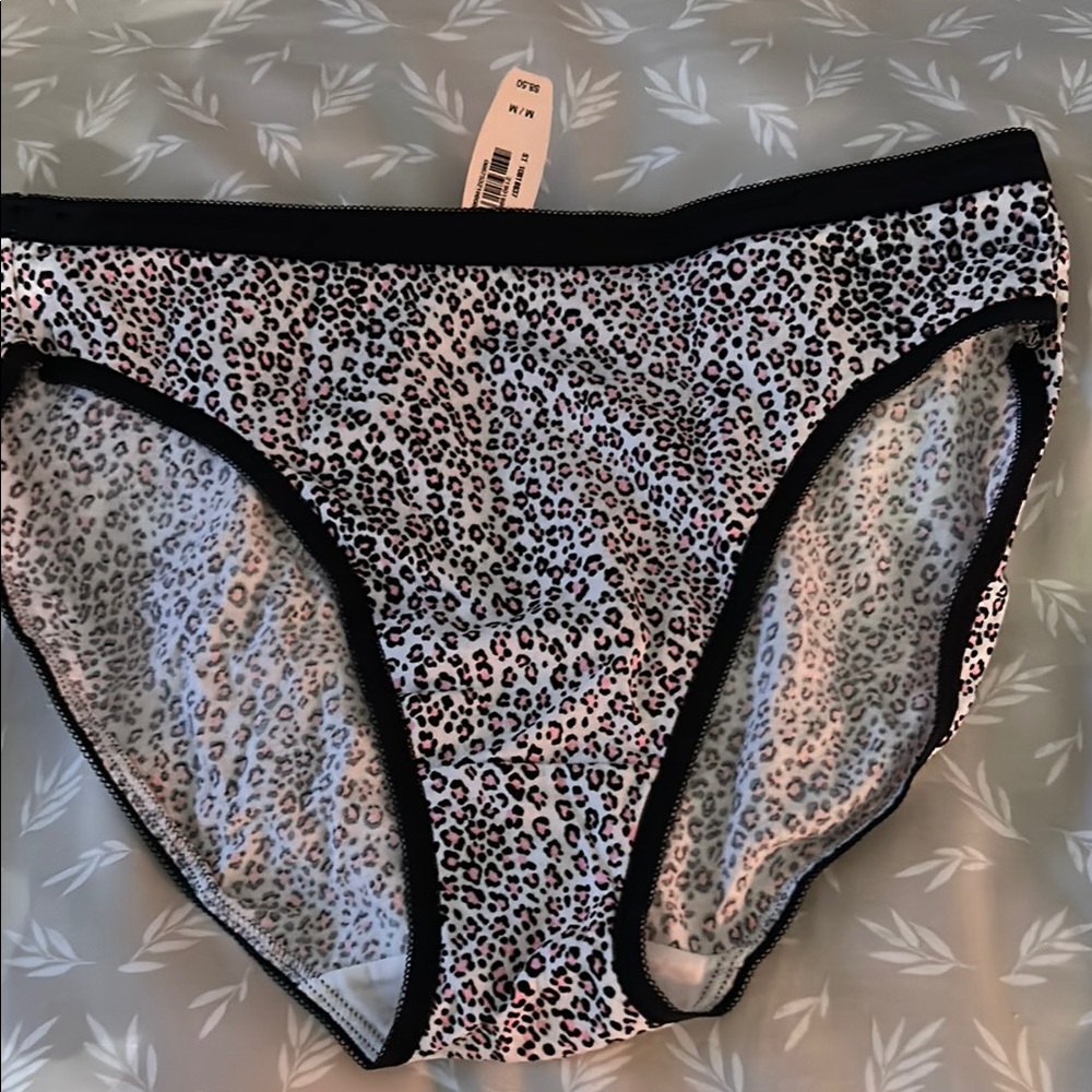 Victoria's Secret Leopard Print cotton high leg brief NWT